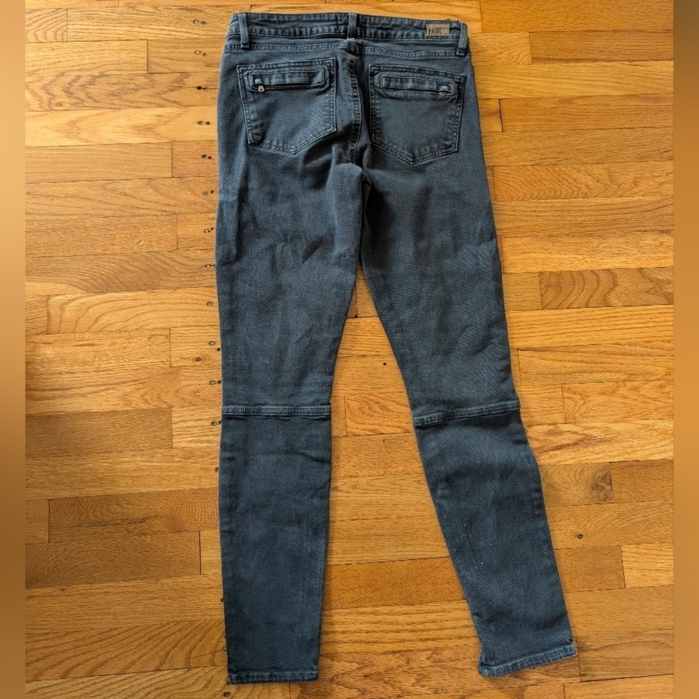 PAIGE Marley Skinny Moto Zip Jeans - Picture 7 of 8